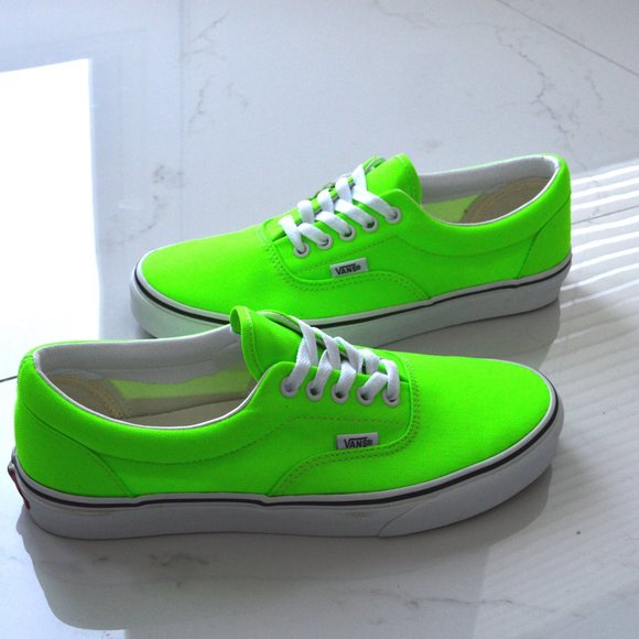 vans era neon green gecko sneaker shoes new - Picture 4 of 9